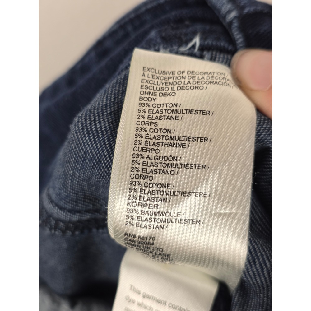 Maeve Anthropologie Naomi High Rise Wide Leg Jeans Dark Wash Indigo Blue Size 27 - Picture 6 of 10